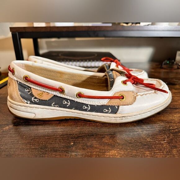Sperry Deck shoes Anchor print‎ size 9 - Picture 1 of 8
